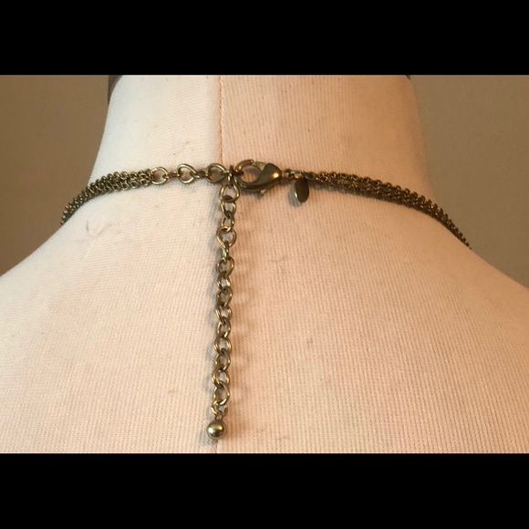 Chico’s 6 Strand Beaded Necklace 16” Gold Tone euc - Picture 4 of 5